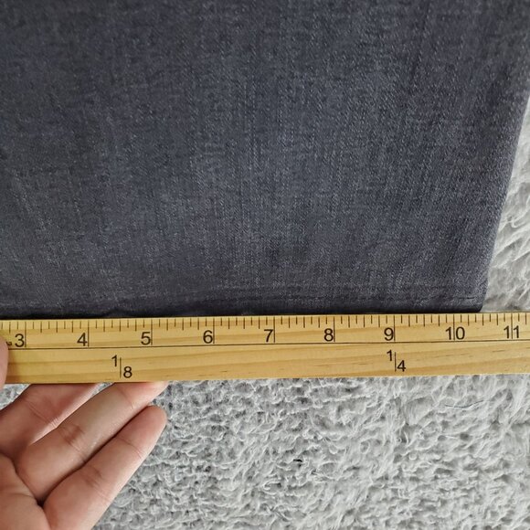 Rampage Jeans Womens Size 16 Black Flare Stretch Denim Cropped - Picture 9 of 11